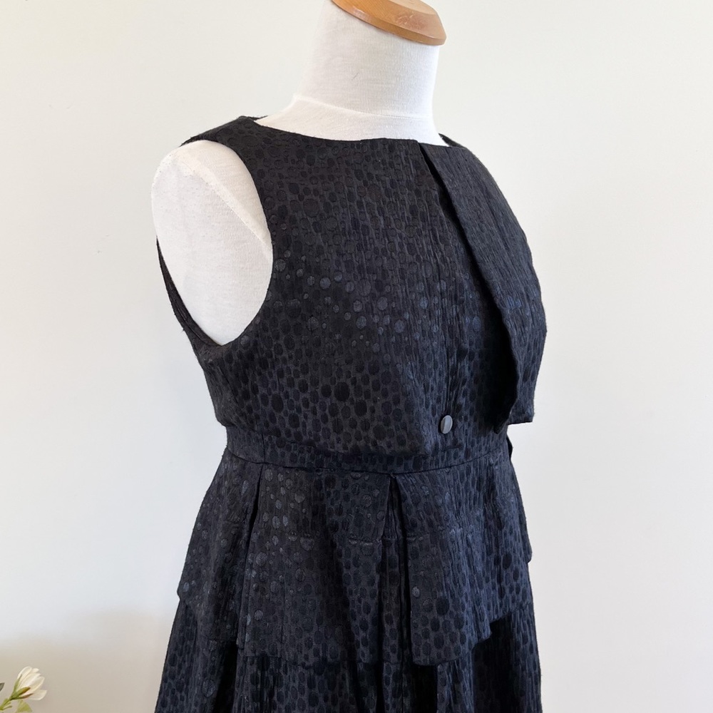 Anthropologie Tulle Black Sleeveless Dress